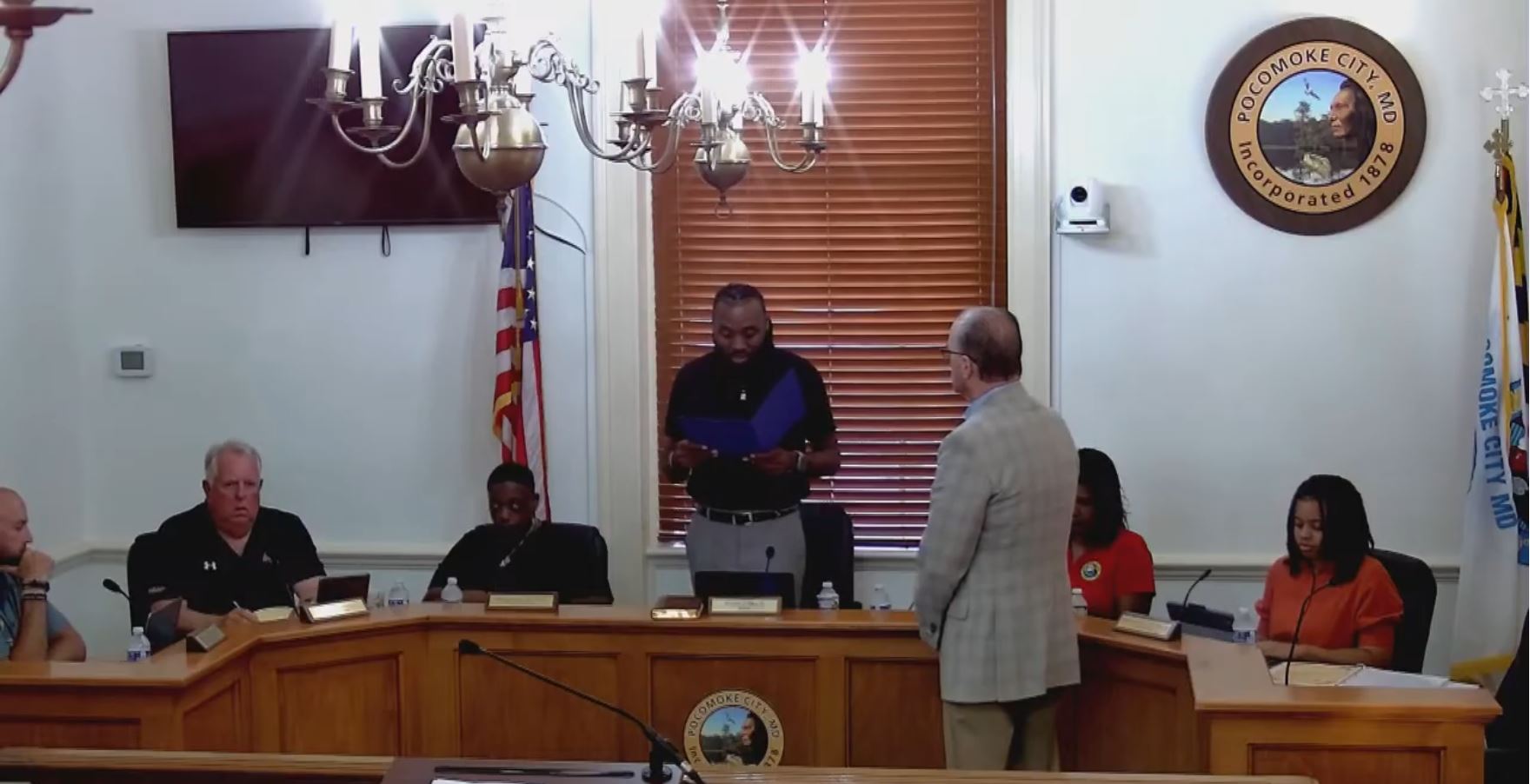 Pocomoke Council Honors Louis H. Taylor, Approves Wastewater Equipment Purchases and Hunting Permits