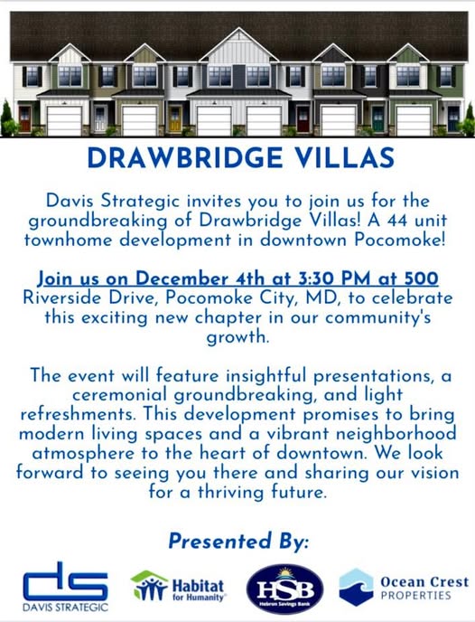 Drawbridge Villas Set for December 4 Groundbreaking on Riverside Drive