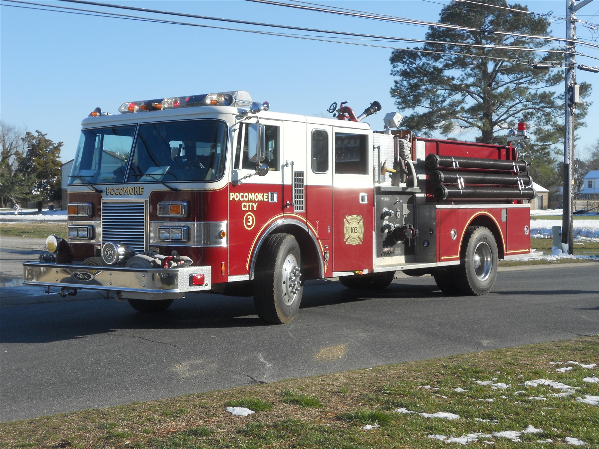PCVFC Donates Retired Engine 103 to Worcester County Emergency Services for Training and Reserve Use