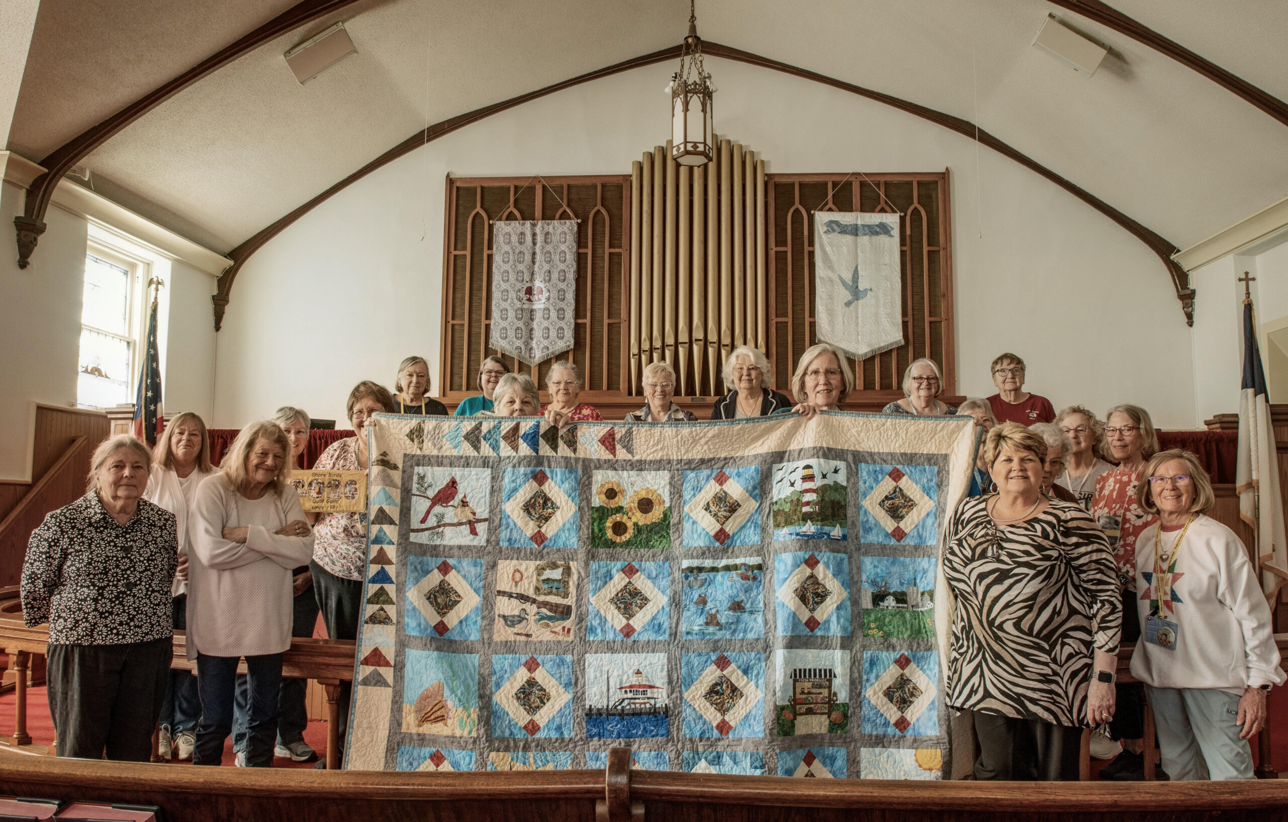 Shore Birds Quilt Guild Creates One-of-a-Kind Quilt to Support Elks Fundraiser